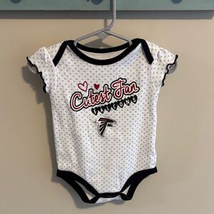 NFL Falcons Baby Bodysuit - White and Black size 3-6
Months